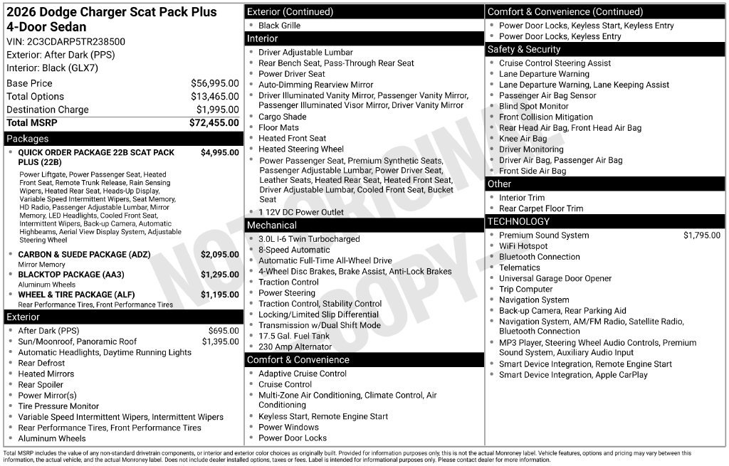 New 2026 Dodge Charger Scat Pack AWD/4WD image 10