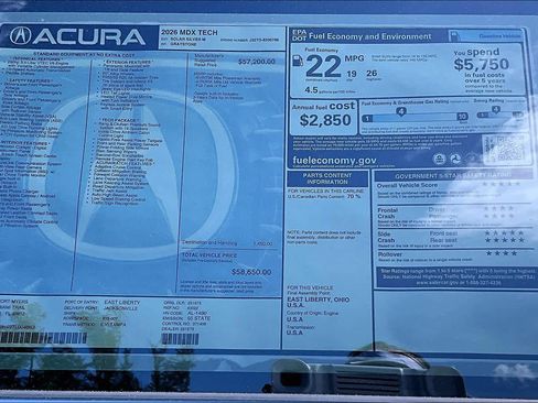 New 2026 Acura MDX FWD w/ Technology Package image 22