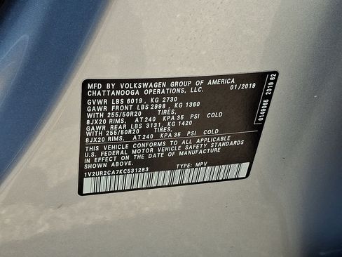 Used 2019 Volkswagen Atlas SE AWD/4WD image 26
