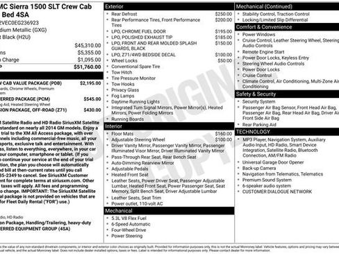 Certified 2014 GMC Sierra 1500 SLT w/ SLT Crew Cab Value Package AWD/4WD image 30