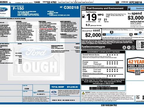 Used 2019 Ford F150 Limited w/ Trailer Tow Package image 24