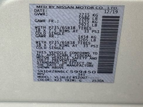 Used 2020 Nissan Pathfinder SV image 31