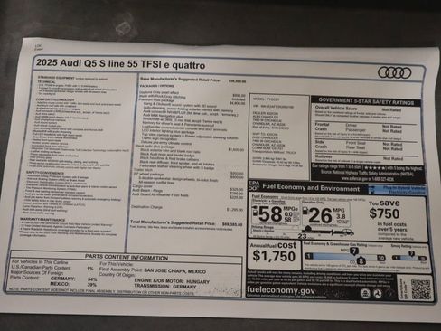 Used 2025 Audi Q5 e Premium Plus w/ Premium Plus Package image 9