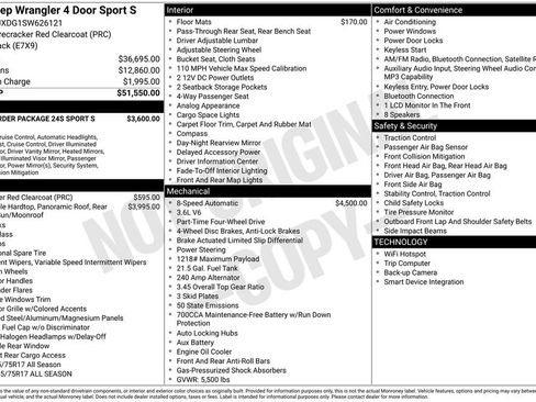Used 2025 Jeep Wrangler Unlimited Sport AWD/4WD image 4