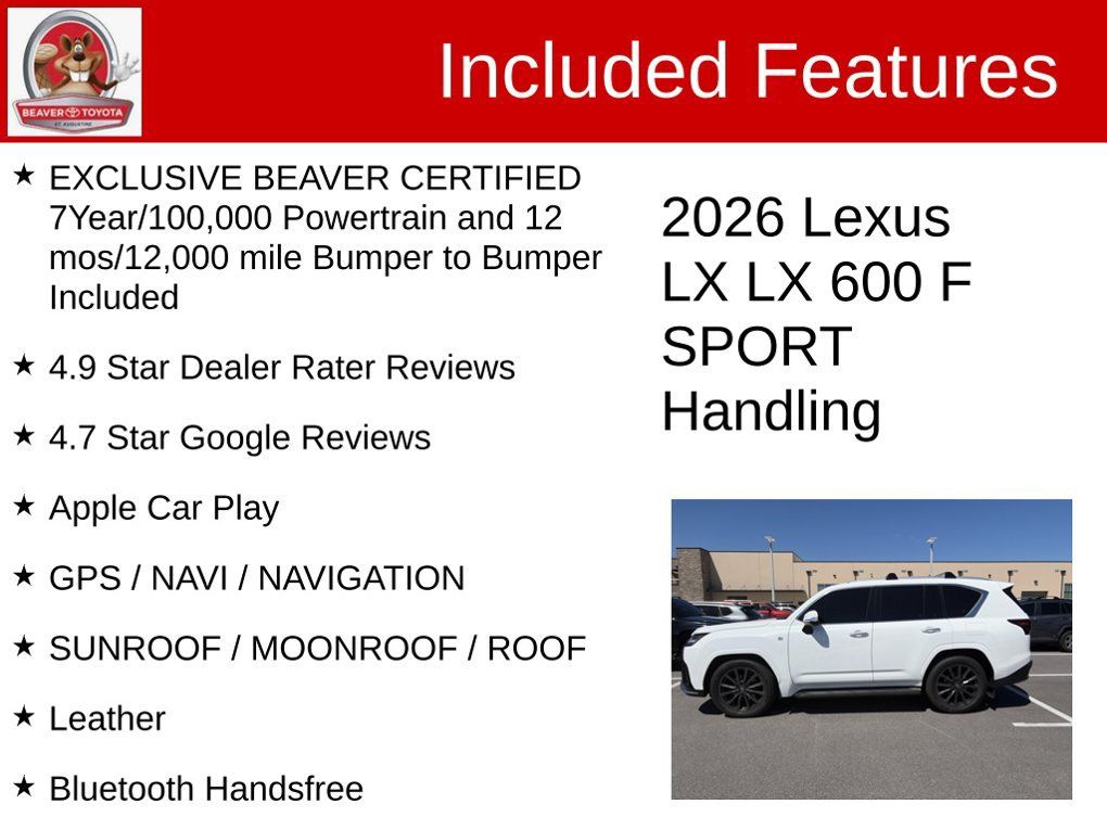 Used 2026 Lexus LX 600 F Sport AWD/4WD image 5