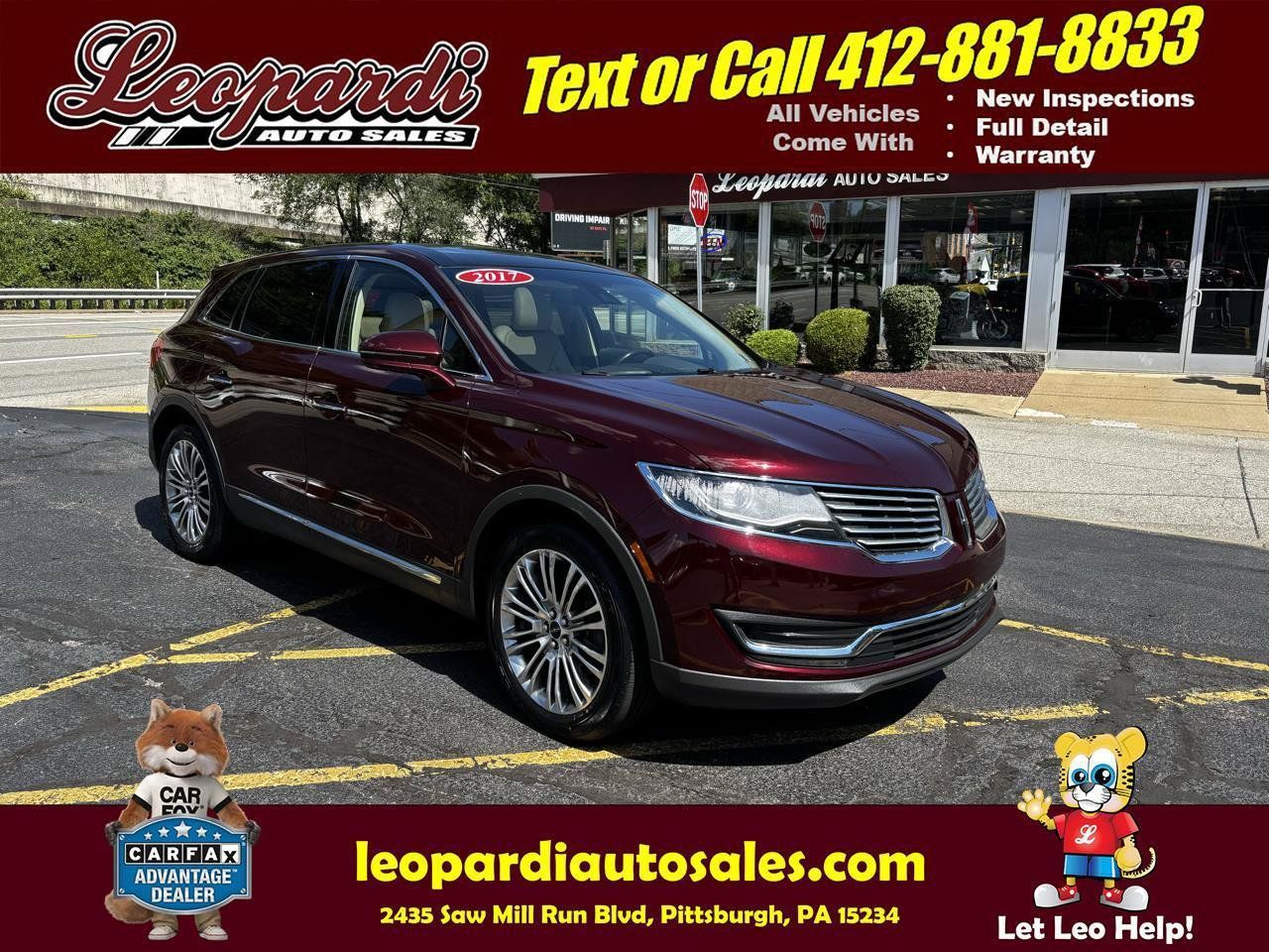 Used 2017 Lincoln MKX Reserve w/ Lincoln MKX Climate Package AWD/4WD image 1