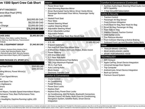 Used 2022 RAM 1500 Sport w/ G/T Package image 2