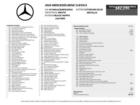 Used 2024 Mercedes-Benz CLE 53 AMG 4MATIC w/ Driver Assistance Package image 82