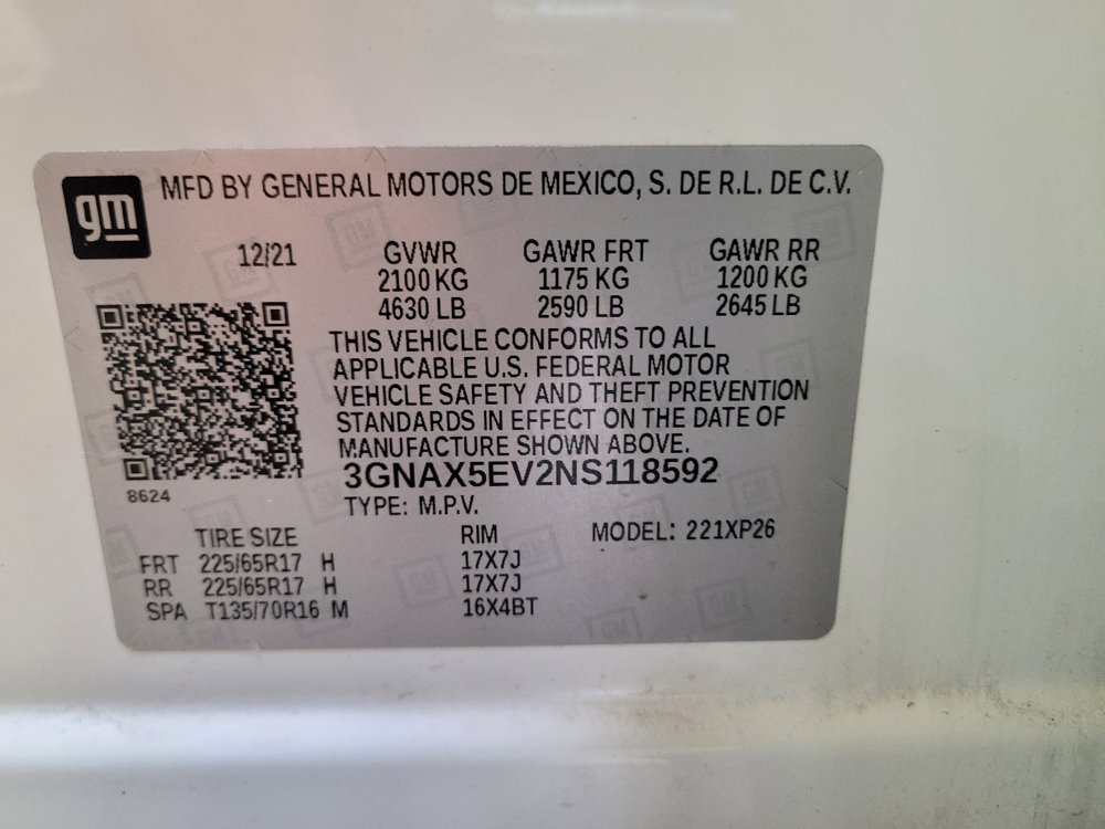 Used 2022 Chevrolet Equinox LS w/ LPO, Floor Liner Package AWD/4WD image 33