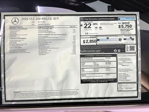 New 2026 Mercedes-Benz GLE 350 4MATIC image 18
