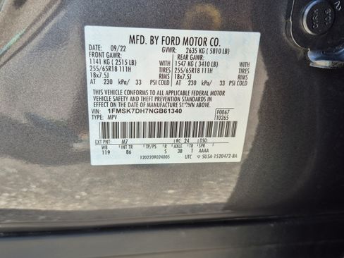Certified 2022 Ford Explorer XLT RWD image 34