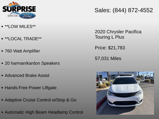 Used 2020 Chrysler Pacifica Touring-L Plus FWD image 21