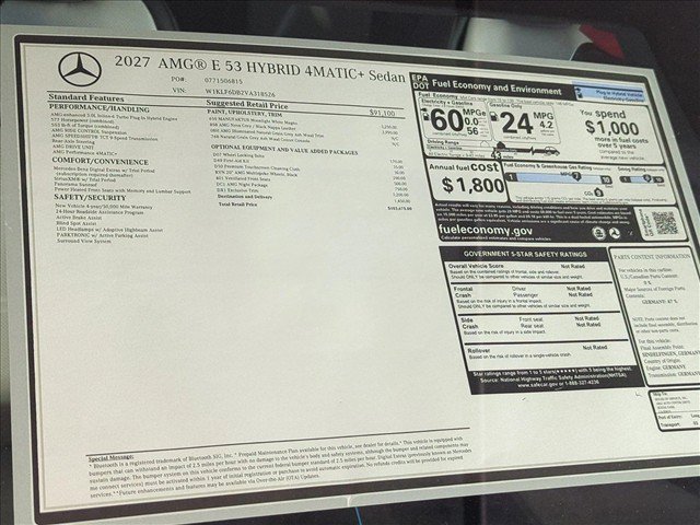 New 2027 Mercedes-Benz E 53 AMG e 4MATIC Sedan image 17