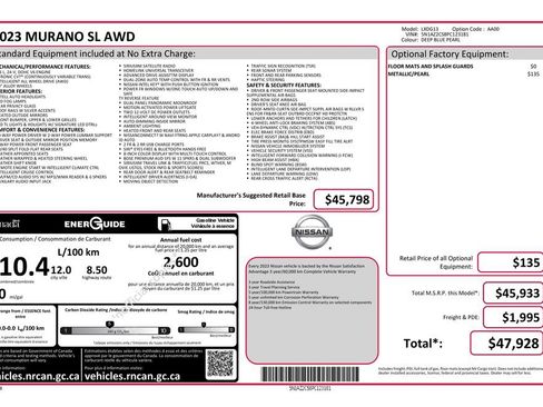 Used 2023 Nissan Murano SL image 41