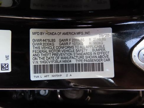 Certified 2020 Honda Accord Sport image 26