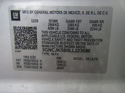 Used 2020 Chevrolet Trax LS w/ Tint and Cruise Package FWD image 25
