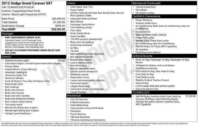 Used 2012 Dodge Grand Caravan SXT FWD image 28