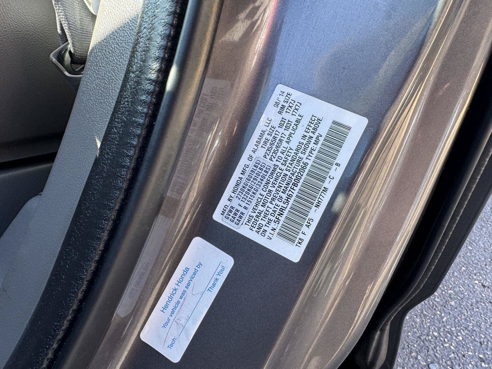 Used 2015 Honda Odyssey EX-L image 33