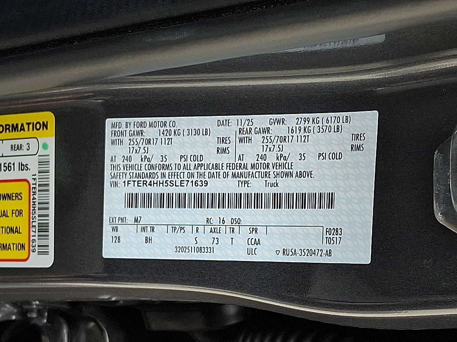 Certified 2025 Ford Ranger XLT w/ FX4 Off-Road Package AWD/4WD image 29