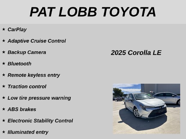 Used 2025 Toyota Corolla LE FWD image 19