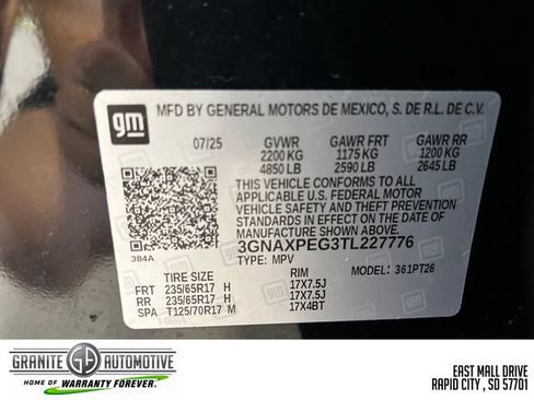 Used 2026 Chevrolet Equinox LT w/ Convenience Package II AWD/4WD image 30
