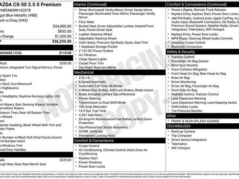 Certified 2024 MAZDA CX-50 AWD 2.5 S w/ Cargo Package image 11