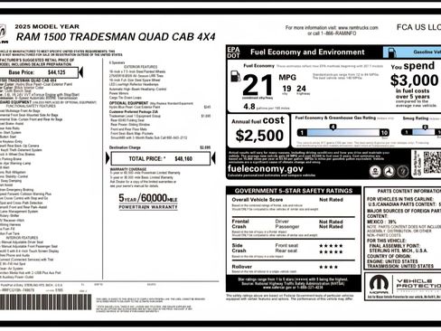 Used 2025 RAM 1500 Tradesman AWD/4WD image 18