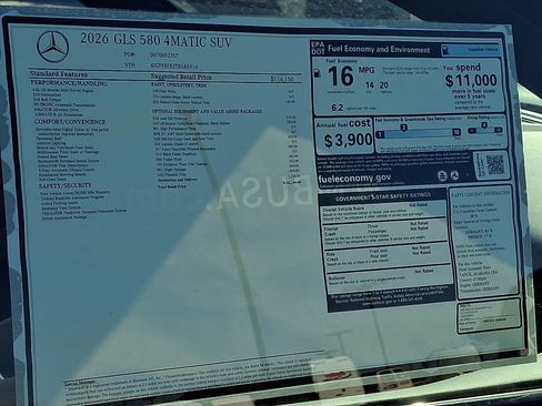 New 2026 Mercedes-Benz GLS 580 4MATIC image 19