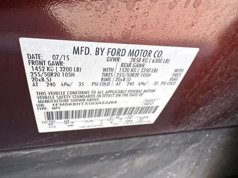 Used 2016 Ford Explorer Platinum AWD/4WD image 26