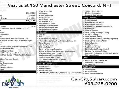 Used 2024 Subaru Impreza 2.0i image 26