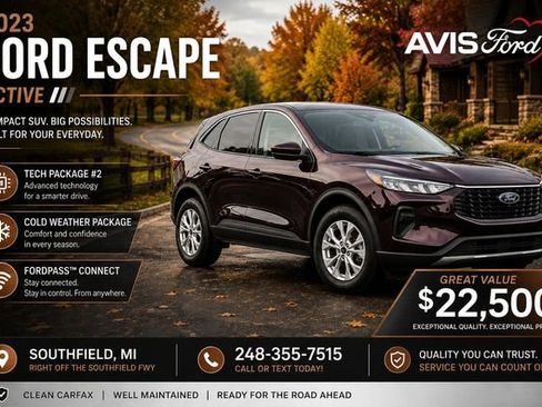 Used 2023 Ford Escape Active w/ Tech Pack #2 AWD/4WD image 1