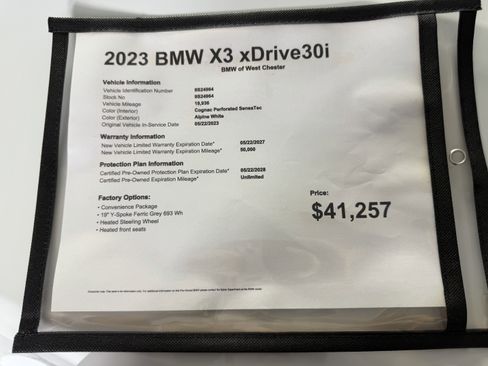 Certified 2023 BMW X3 xDrive30i w/ Convenience Package AWD/4WD image 20