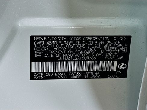 New 2026 Lexus IS 350 F Sport AWD/4WD image 31