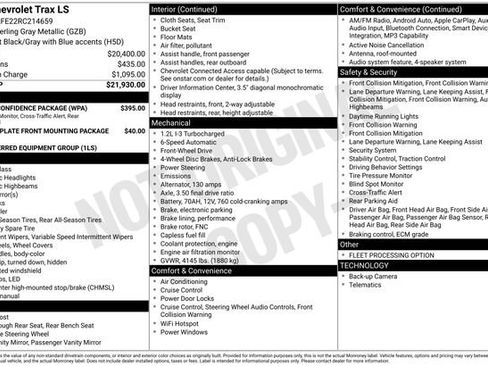 Used 2024 Chevrolet Trax LS w/ Driver Confidence Package FWD image 17