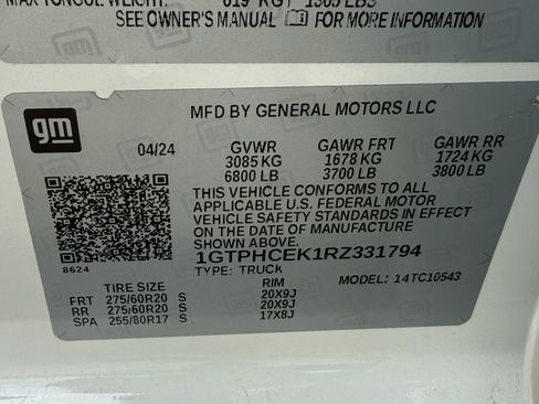 Used 2024 GMC Sierra 1500 Elevation w/ LPO, Elevation Black Package RWD image 32