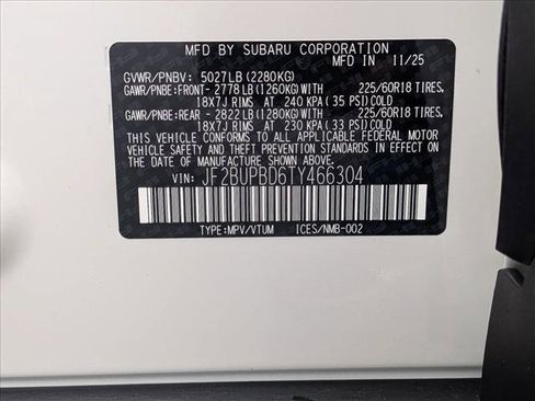Certified 2026 Subaru Outback Premium AWD/4WD image 19
