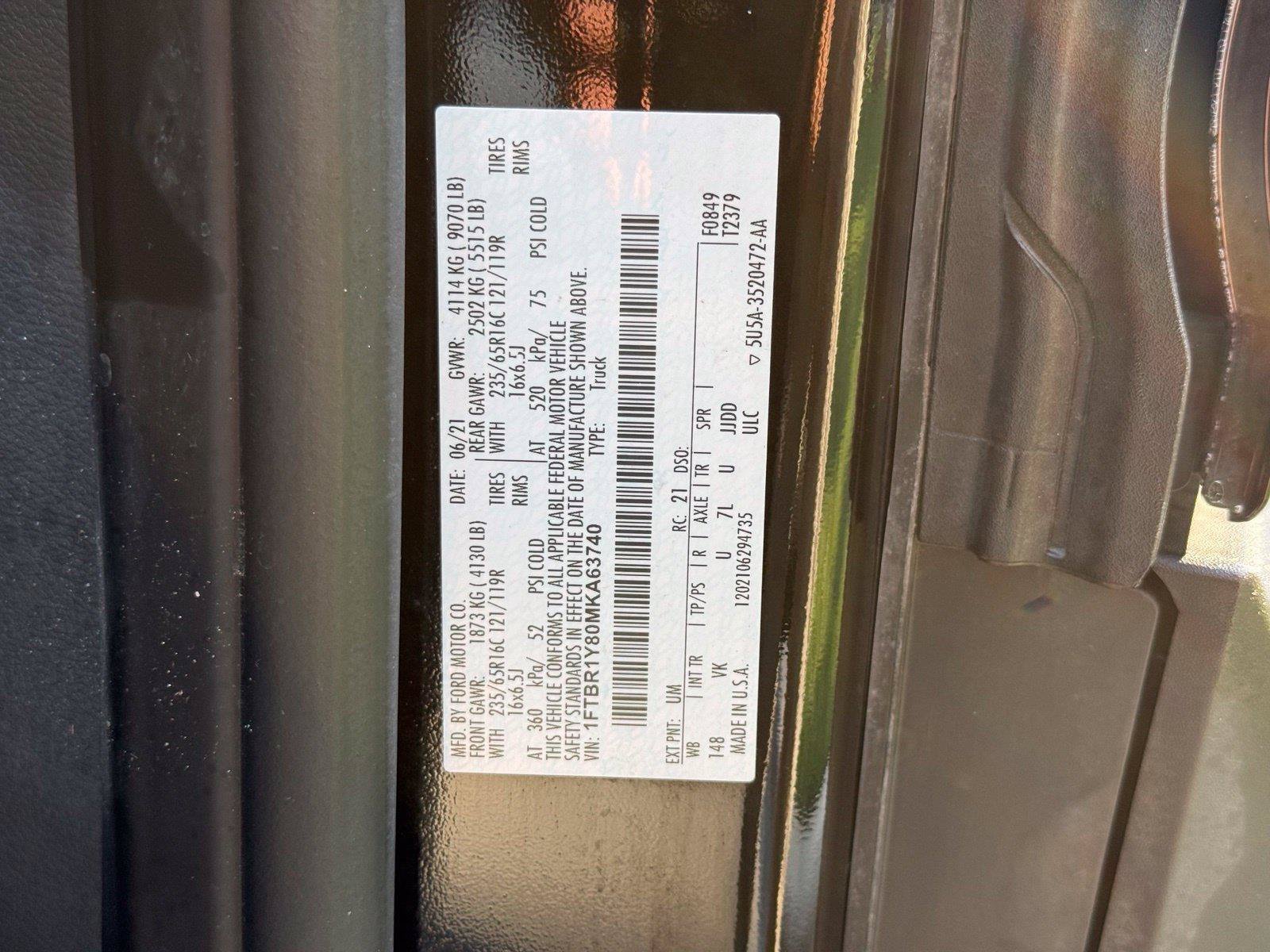 Used 2021 Ford Transit 250 Low Roof w/ Load Area Protection Package RWD image 43