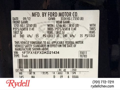 Used 2013 Ford F150 XLT w/ XLT Chrome Pkg AWD/4WD image 22