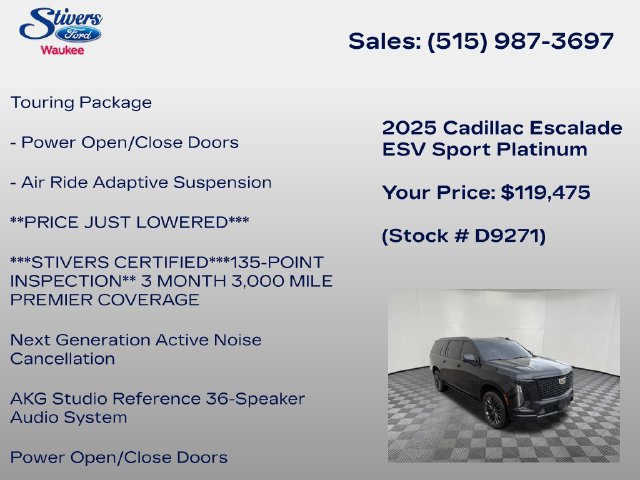 Used 2025 Cadillac Escalade ESV Sport Platinum AWD/4WD image 32