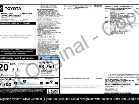 Used 2024 Toyota Sequoia Capstone image 2