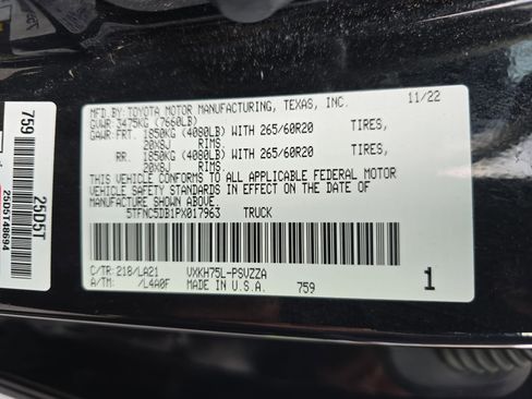 Used 2023 Toyota Tundra Platinum w/ Advanced Package image 37