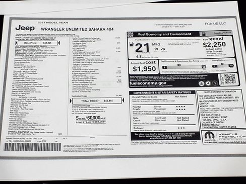 Used 2021 Jeep Wrangler Unlimited Sahara image 26