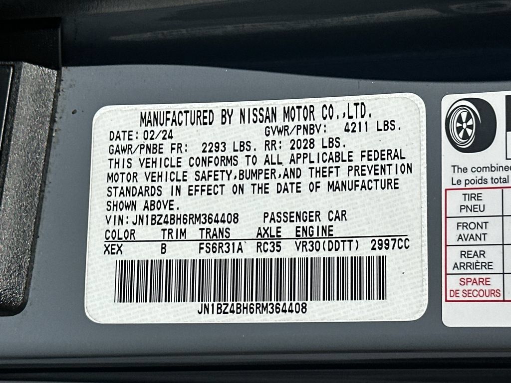 Used 2024 Nissan Z Performance w/ Floor Mat Package RWD image 21