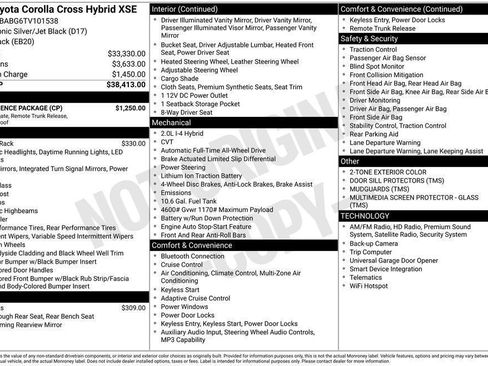 New 2026 Toyota Corolla Cross XSE w/ Convenience Package image 52