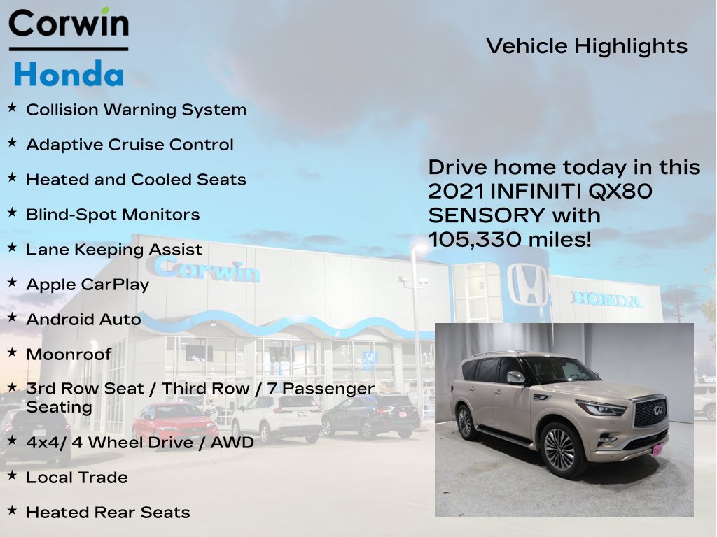 Used 2021 INFINITI QX80 Sensory w/ All-Season Package AWD/4WD image 7