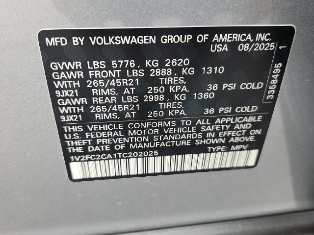 New 2026 Volkswagen Atlas Cross Sport SEL Premium R-Line AWD/4WD image 10
