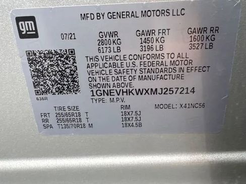 Used 2021 Chevrolet Traverse LT AWD/4WD image 3