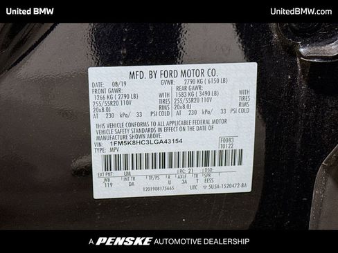 Used 2020 Ford Explorer Platinum w/ Premium Technology Package image 15