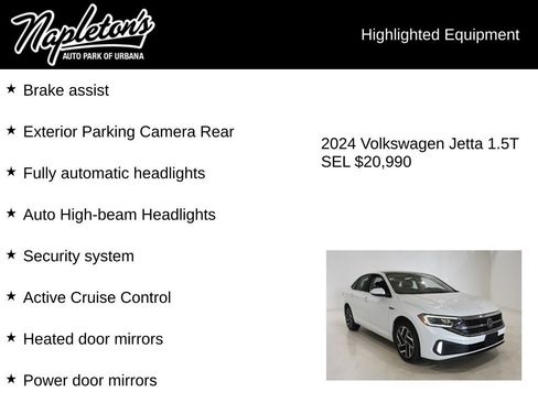 Used 2024 Volkswagen Jetta SEL FWD image 16