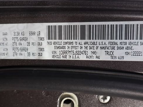 Used 2018 RAM 1500 Sport w/ Quick Order Package 26Q Night AWD/4WD image 45